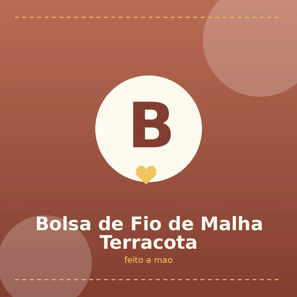 Bolsa de Fio de Malha Terracota - foto 2
