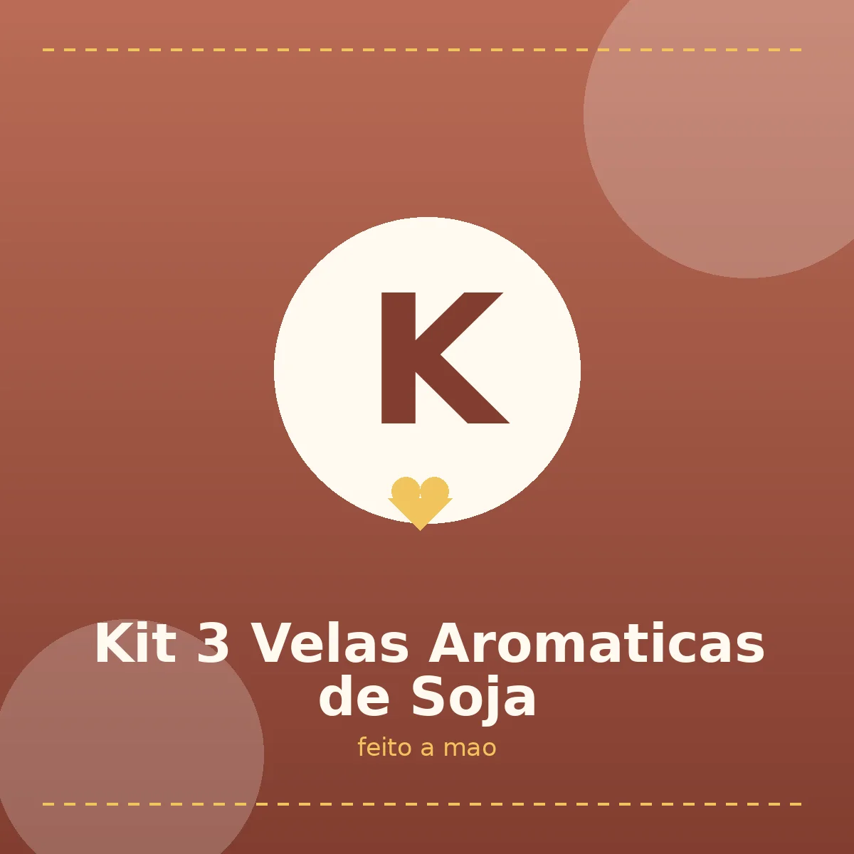 Kit 3 Velas Aromaticas de Soja - foto 2
