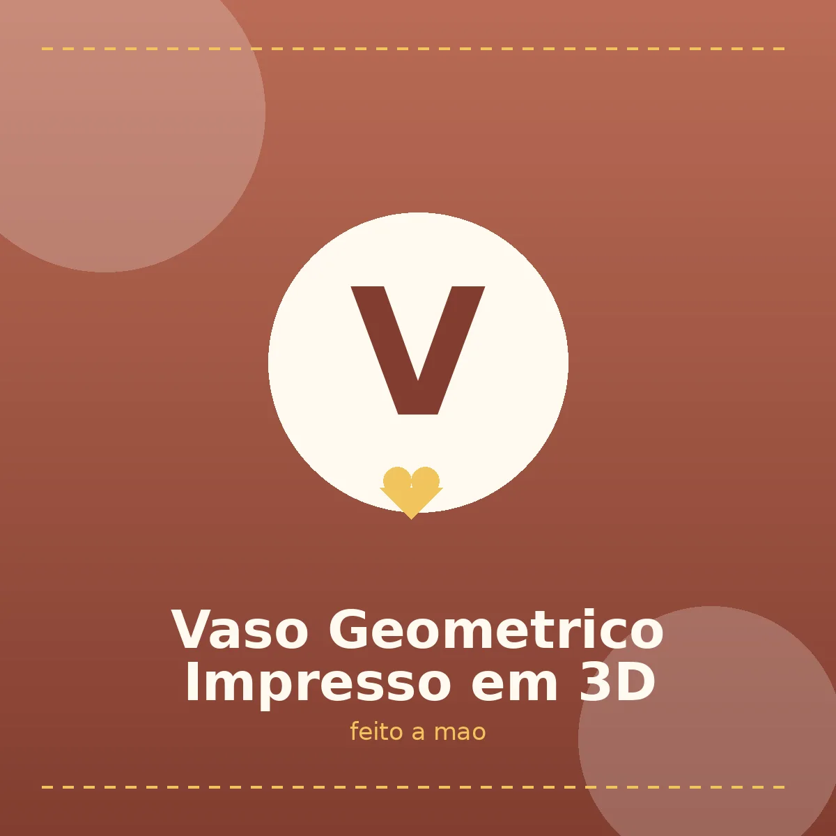 Vaso Geometrico Impresso em 3D
