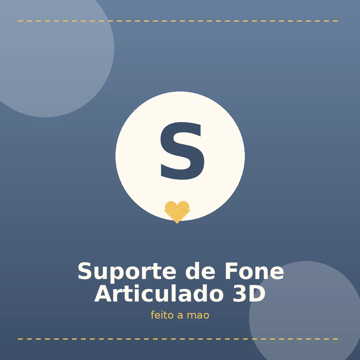 Suporte de Fone Articulado 3D