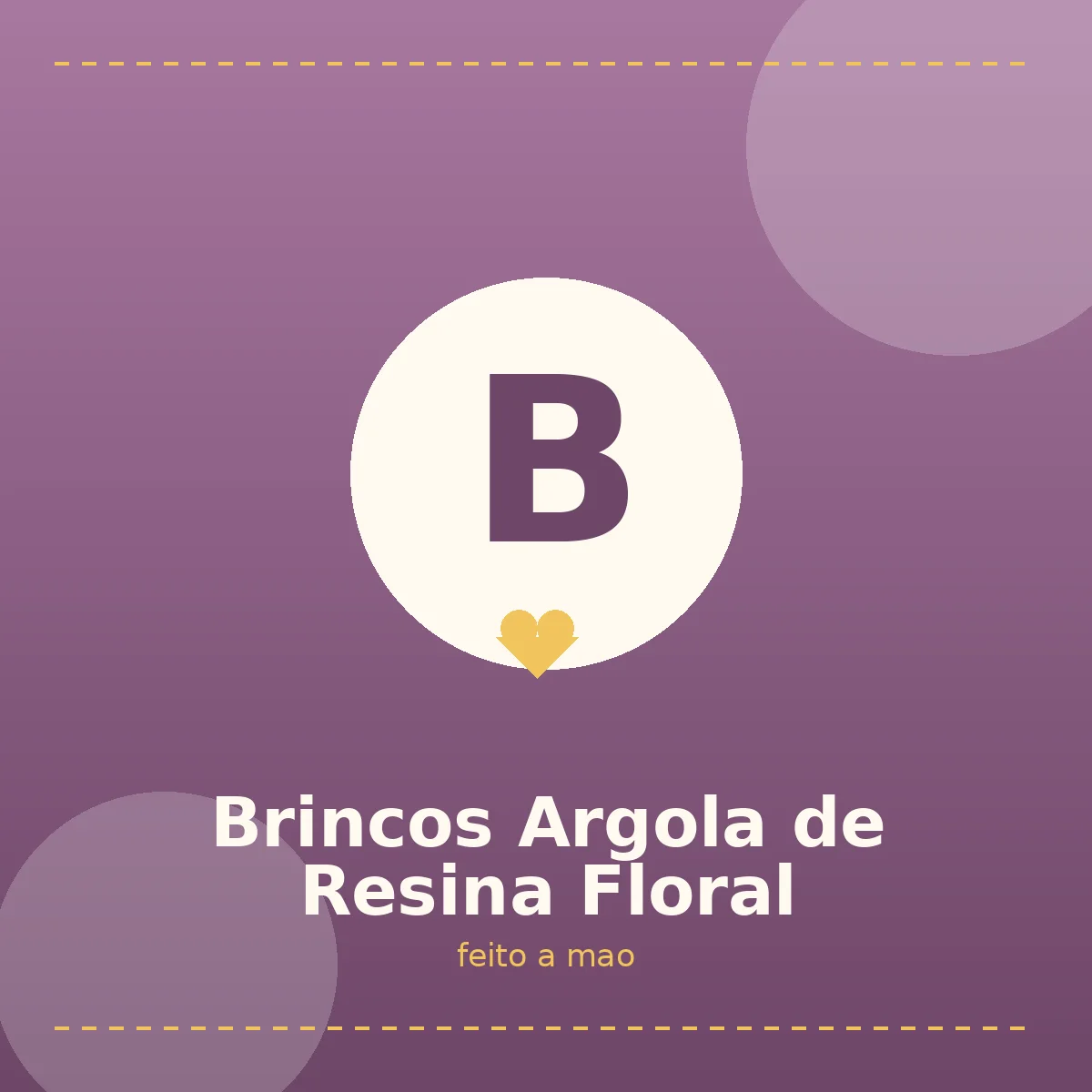 Brincos Argola de Resina Floral - foto 2