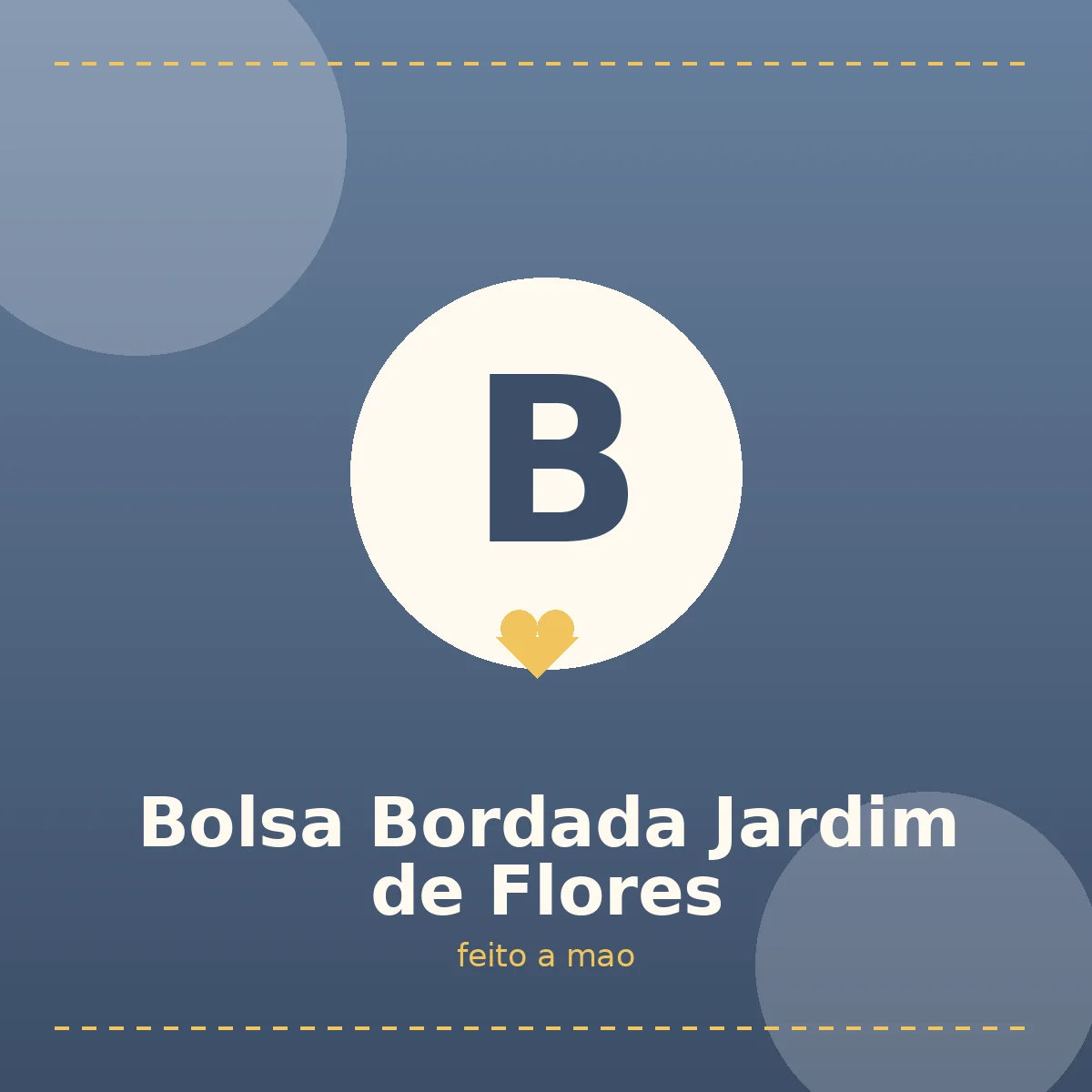Bolsa Bordada Jardim de Flores