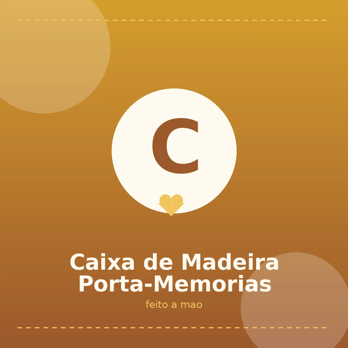 Caixa de Madeira Porta-Memorias