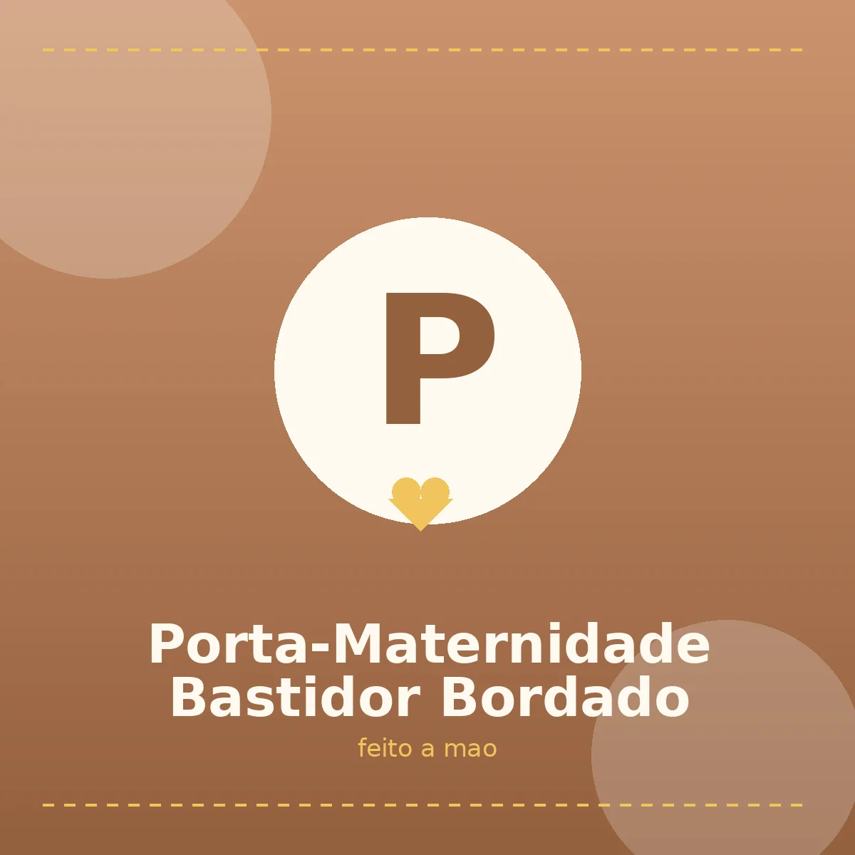 Porta-Maternidade Bastidor Bordado