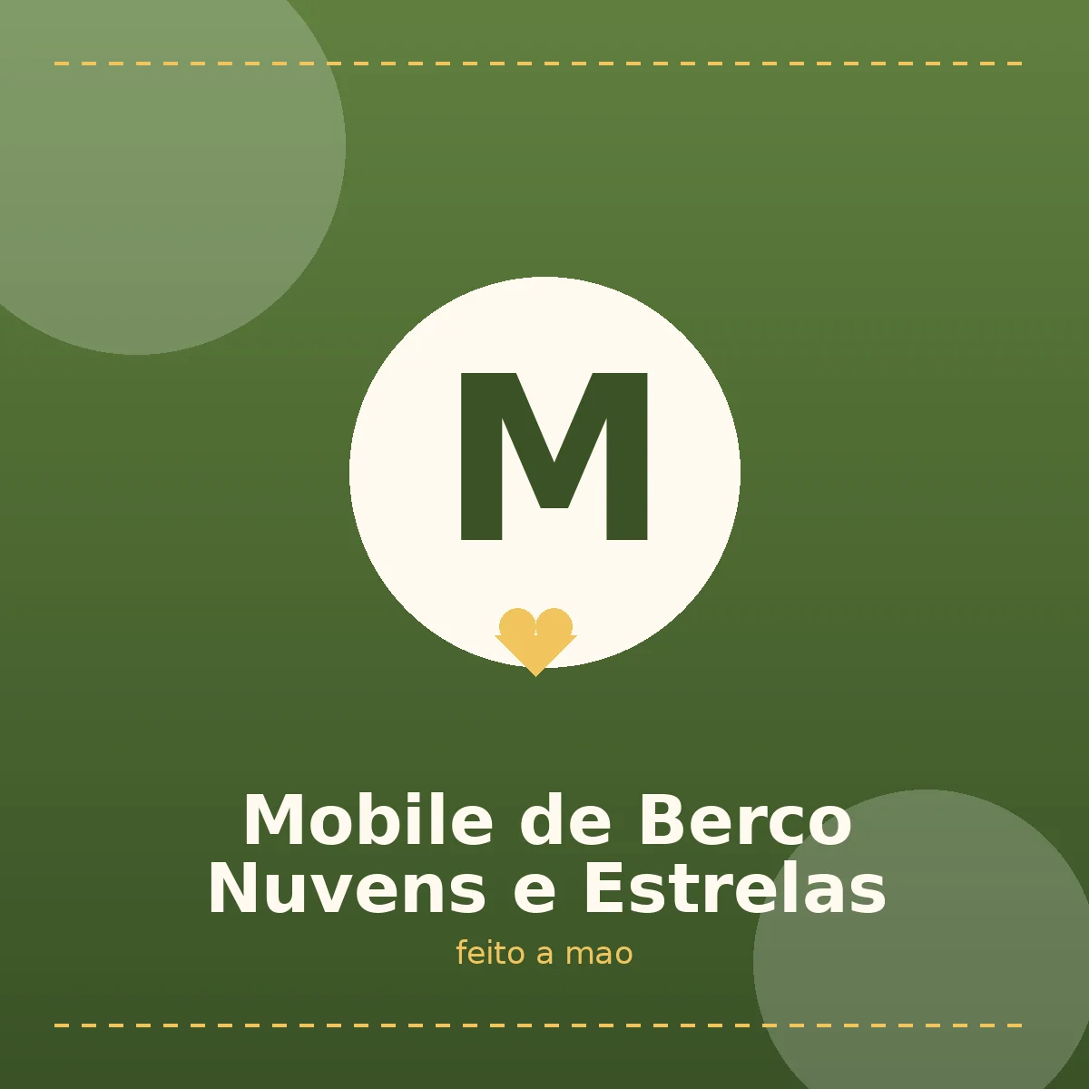 Mobile de Berco Nuvens e Estrelas