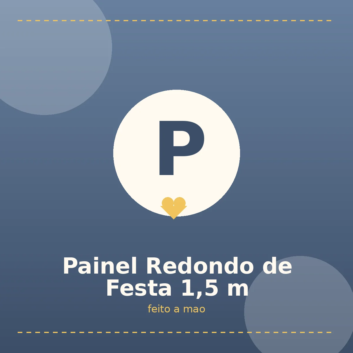 Painel Redondo de Festa 1,5 m
