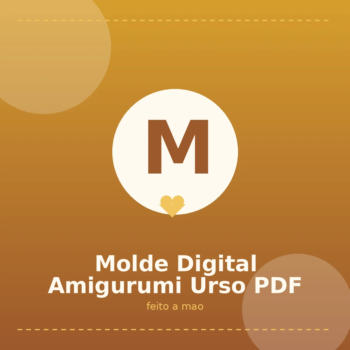 Molde Digital Amigurumi Urso PDF